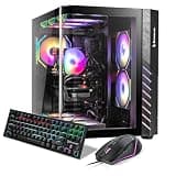 Gaming Desktop PC Computer - Intel Core Ultra 7 265F up to 5.3GHz, GeForce RTX 5060 Ti, 32GB DDR5 RAM, 1TB NVMe SSD, Liquid Cooled, WiFi 6 & BT 5.4, Mechanical Keyboard & Mouse
