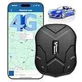 Winnes 4G GPS Tracker for Vehicles Built-in SIM Card Real-Time GPS Locator for Car Magnetic Waterproof Anti-Theft Hidden Tracker for Car Moto Truck Fleet Camper,4G TK905E (SIM Subscription Needed)