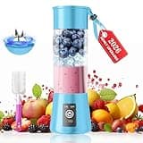 2026 Newly Upgraded Portable Smoothie Blender - Cordless Personal Blender Type-C Rechargeable, 13Oz Juice Cup BAP Free, 20,000Rpm Speed Powerful Blending, Freshly Squeezed in Sports/Office