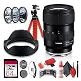 Tamron 16-30mm F2.8 Di III VXD G2 Ultra Wide-Angle Zoom Lens for Sony E Full-Frame Mirrorless Cameras, Fast Autofocus + 64GB Memory Card + Lens Filter Kit + Flexible Tripod + Card Reader (8pc Bundle)