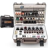 Katerk 420PCS Rotary Tool Accessories Kit Universal Drill Bit Tool Set Fits Dremel Rotary Tool 1/8" Shanks for Easy Cutting, Sanding, Polishing, Carving, Grinding, Sharpening, Drilling, Engraving