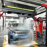 360° High Pressure Auto Car Washing Machine Single Arm Touchless Car Wash Machine Fully Automatic Commercial Grade Cleaning Equipment for Car Wash Stations, Parking Garages