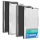 MA-112 Replacement Filter Compatible with MA-112 Air Purifiers, H13 Grade True HEPA & Granular Carbon for Large Rooms, Wildfire Smoke, Pet Dander & Odors 4-Pack