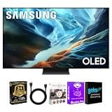Samsung 77 Inch Class S90H Series 4K OLED Vision AI Smart Tizen TV Bundle with HDMI Cable, Streaming Bundle and 24 Month CPS Protection Plan, HDR Gaming TV, WiFi Smart Home Theater Entertainment