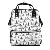 Pioyoku Mountain Forest Scene (7) Print Diaper Bag Backpack -Multifunction Travel Baby Diaper Bag,Baby Bags For Girls Boys