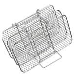 Air Fryer Rack,Compatible For Ninja, Dual Air Fryer 304 Stainless Steel Multi-Layer Dehydrator Rack Toast Rack Air Fryer Accessories