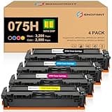 SINOPRINT 075H Toner Cartridge Replacement for Canon 075H 075 Color Toner Compatible with imageCLASS LBP646Cdw MF662Cdw MF664Cdw MF665Cdw LBP647Cdw LBP640 MF660 Printer-High Capacity with Chip-4-Pack