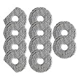 10/4Pcs Microfiber Mop Cloth Kit,Compatible For Conga,13090 Spin Revol Home Robot Vacuum And Replacement Rag Clean Tool(10 PACK)