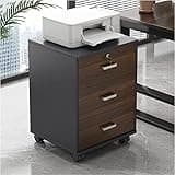 ntumLeap 3D Wooden File Cabinet-Mobile Filing Storage with Lockable Casters for Office,Home & Business-Stylish & Functional Document Storage Solution,