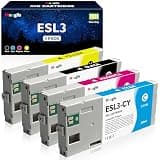 Meagiis ESL3 Ink 220ml 4-Pack Compatible for Roland ECO-SOL MAX Ink Cartridge, ESL3 Ink Cartridges ESL3-BK ESL3-CY ESL3-MG ESL3-YE Ink Cartridges (Black, Cyan, Magenta,Yellow)