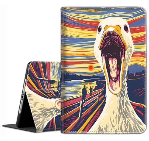 Case for iPad A16 11th Gen 11 Inch (2025), 10th Gen 10.9 Inch (2022) Model A3354, A3355, A3356, A2696, A2757, A2777, The Scream Duck
