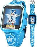 Accutime Kids SEGA Sonic The Hedgehog Blue Educational Touchscreen Smart Watch Toy for Boys, Girls, Toddlers - Selfie Cam, Learning Games, Alarm, Calculator, Pedometer (Model: SNC4133AZ)