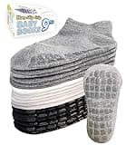 Simply Kids Toddler Socks with Grippers for Boy and Girl 1t-2t 2t-3t, Non Slip Baby Grip Socks for 12-18 18-24 Months