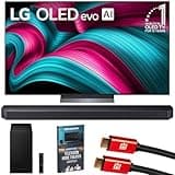 LG 65 Inch C5 Series OLED evo 4K UHD Smart webOS TV (2025) OLED65C5PUA Bundle with HW-Q600F 3.1.2ch Soundbar and Subwoofer, 2X HDMI Cable and Deco Gear Home Theater Beginner's Guide