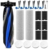 21 Pcs Vacuum Accessories Compatible with Ecovacs Deebot X12 OmniCyclone Robot Vacuum, Replacement Parts include 1 Main Brush, 4 Sponge Filters, 6 HEPA Filters, 2 Roller Mops, 6 Side Brushes, 2 Tools