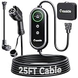 2026 New Grasside Level 1&2 EV Charger, 8-16Amp Adjustable Current & Timer, 25FT EV Charging Cord, Portable electric car charger, NEMA 5-15 & 6-20P, J1772 Charging Cable/Station for All J1772 EV/PHEVs