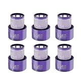 Vacuum Cleaner Washable Filter Replacement Cleaning Spare Parts,Compatible for Dyson V10 SV12(6pcs.)