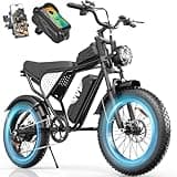 Electric Bike for Adults, 48V 20Ah Removable Battery, 1500W Peak & 100+ Miles Ebike, Dual Suspension Electric Motorcycle, 20'' Fat Tires All-Terrain UL 2849 for Mountain,Snow,Sand,Commuter