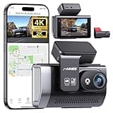 FAIMEE 4K Dash Cam Front and Rear with GPS, Upgraded 5.8G WiFi, Dual Dash Camera for Cars, Night Vision, WDR, 160°Wide Angle, 24H Parking Monitor, Emergency Lock, 3" IPS Screen