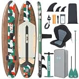 ZLX Inflatable Paddle Board, 11'6"/10'6" x 33" Stable Stand Up Paddleboard