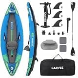 Single Person Inflatable Drop Stitch Kayak, 450 LBS Portable Touring Kayak