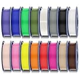 SUNLU 16 Color PETG Filament Bundle Multicolor, PETG 3D Printer Filament 1.75mm, Individually Vacuum Packed, 0.25kg per Spool, 4kg in Total, 16 Pack. (15 Regular Solid Color and 1 Transparent Color).