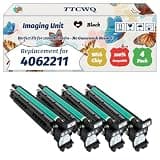 Compatible for Konica Minolta 4062211 Imaging Unit Work for Konica Minolta magicolor 7450 7450 II Printers, with Chip, High Yield 50000 Pages, High-Definition Printing (4 Pack Black)
