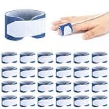 Threlaco 24 Pcs Pulse Oximeter Probe Wrap Baby Pulse Oximeter Infant Wrap Catheter Supplies Reliable Securement One Size Fits Most for Baby Children and Adults Home Care