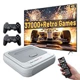 Kinhank Super Console X PRO Retro Video Game Console Built in 37,000+ Games,Retro Gaming Console Compatible with Most Emulators,4K HD Output,5 Players,LAN/WiFi,2 Gamepad