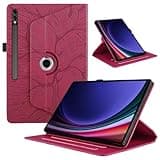 Rotating Case for Samsung Galaxy Tab S10 Ultra/S9 Ultra/S8 Ultra 14.6 inch, ‘Tree of Life’ Embossed Pattern Stand-Style Folio Cover, Foldable & Rotatable Stand Protective Case