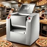 Powerful Commercial Stand Mixer – 7.5/15/25kg Capacity – 304 Stainless Steel, Tilt 90° – No Dead Corners, Easy Clean – Dual Direction – For Pizza, Buns, Dumplings, Noodles 15kg