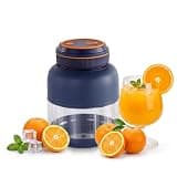 Portable Wireless Juicer Cup, 1300 Ml44 Fl Oz Automatic and Electric Juicer for Travel & Outdoors, Rechargeable Via USB, for Shakes & Smoothies with Zero Cord Hassle B-Small-1