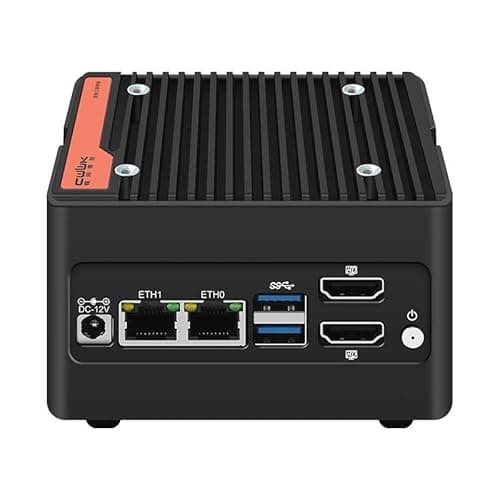 UDPTCP Micro Firewall Appliance N150 (Up to 3.6GHz), Mini PC Support 4*M.2 2280 NVMe,M.2 E_Key WiFi7,2*USB3.2 10Gbps,2 LAN 2.5GbE Router for Home/Business Desktop Computer 8G DDR5 RAM 128G SSD