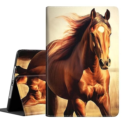 Case for Samsung Galaxy Tab S8 2022/Tab S7 2020 11 Inch (Model SM-X700/X706/T870/T875/T878), Smart Stand Back Cover Auto Wake/Sleep for Galaxy Tab S8 / S7,Wild Horse