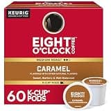 Eight O'Clock Coffee Caramel, Keurig Single-Serve K-Cup Pods, Flavored Coffee, 60 Count (6 Packs of 10)