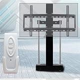 UIYTJRT Telescopic Electric TV Lift - Height Adjustable TVs Stand - Motorized Lift TV Bracket with Wireless RF Remote Control, Can Be Hidden in Closet, Fits 37-75 Inch TV,