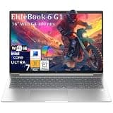 HP EliteBook Laptop Computer for Business, 6 G1i (Next gen of 660), Intel Ultra 7 255U, Copilot AI, 16" FHD+, Backlit Keyboard with Fingerprint Reader, Windows 11 Pro, (64GB DDR5 RAM, 4TB PCIe SSD)