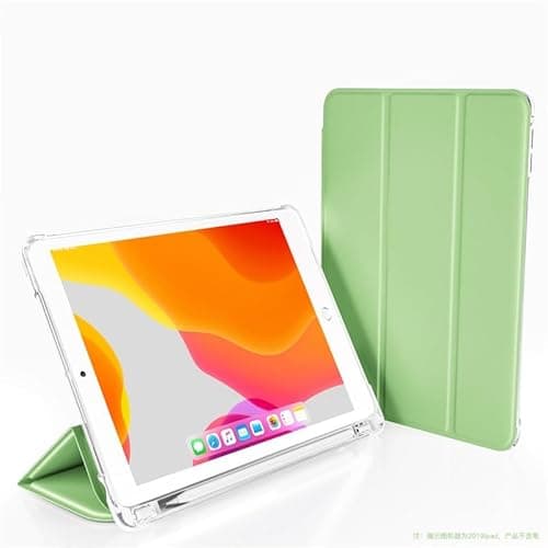 Case for Xiaomi Pad 6 /Pad Pro 11inch 2023 with Pencil Holder Smart Cover Protective Shockproof with Clear TPU Back Shell(Light Green)