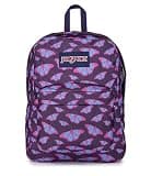 JanSport SuperBreak One Backpack - Durable, Lightweight Bag with 1 Main Compartment, Front Utility Pocket with Built-in Organizer, Premium Backpack, Flutter By Purple