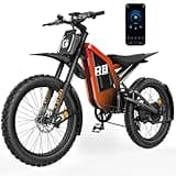 Electric Dirt Bike for Adult,๐ฃ๐ฒ๐ฎ๐ธ ๐ฐ๐ฌ๐ฌ๐ฌ๐ช Motor 48V 27Ah Battery Up to ๐ฏ๐ฑ ๐ ๐ฃ๐ 150 Miles Electric Bike,NFC LCD Display All Terrain E Motorcycle Full Suspension Moped E-Bike,Fiery Orange