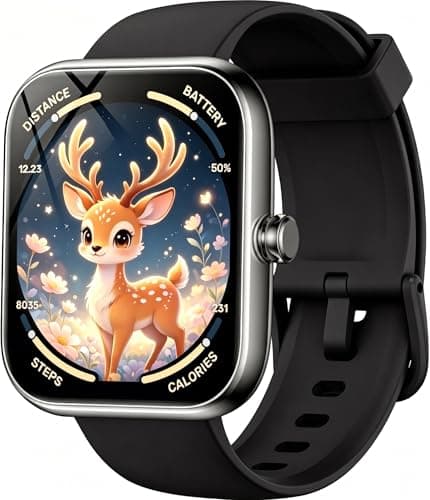 BOOOMIC Smart Watch for Men Women(Alexa Built-in), Bluetooth Answer/Call, 1.83" HD Fitness Tracker with 120+ Sport Modes, IP68 Waterproof, Heart Rate/Sleep/Stress Monitor