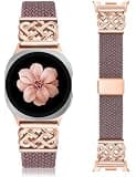 Braided Magnetic Band Compatible with Samsung Galaxy Watch 8 40mm 44mm/8 Classic 46mm Women Men, Celtic Metal Stretchy Elastic Dressy Nylon Bracelet Strap, No for Galaxy Ultra/7/6/5/4/3/2/1