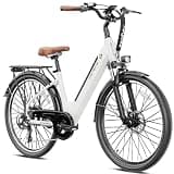 Heybike Cityscape 2.0 Adult E-Bike: Removable 468Wh Battery (50-Mile Range), 7-Speed, 26” Wheels with Front Suspension, UL Certified