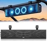 Ehaho 25 Inch UTV Sound Bar, IP66 Waterproof Bluetooth Golf Cart Sound Bar, ATV SoundBar with RGB Lighting, Amplified Powersports SXS SoundBar, UTV Speakers Compatible with Polaris RZR Can-Am