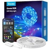 Govee Smart RGB LED Strip Lights, 16.4ft WiFi LED Strip Lighting Work with Alexa and Google Assistant, 16 Million Colors with App Control and Music Sync LED Lights for Bedroom, Home Decor