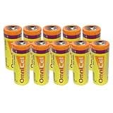 10x Omnicel ER18505 3.6V 3.8Ah Size A Lithium Battery For Computer RAM, CMOS Circuit memory backup power, Medical equipment, Radiocommunication, Numerical control machine tool, Taximeter