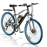 Fcgeoi Electric Bike, 1000W Motor, 20MPH & 70+ Miles, 26'' Tires, Dual Disc Brakes, Shock Absorber, APP Control, Adjustable Seat, Commuting Electric Bicycle for Adults