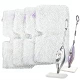 F Flammi 4-Pack Steam Mop Replacement Pads for Shark S3501 S3601 S3500 S3550 S3901 Double-Sided Microfiber Washable Mop Refills for Hardwood Tile Floor Cleaning, Compatible with Shark Steam Pocket Mop
