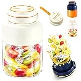 2026 Upgraded Portable Wireless Juicer Cup, Electric Blender with 38 Blades, Rechargeable USB Smoothie Blender for Gym Office Travel (#B,800ML)