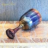Crystal Soul 6.8Inch 432hz B Tone Blue Electroplated Chalice Crystal Singing Bowl Nature's Frequency for Sound Healing Meditation Yoga